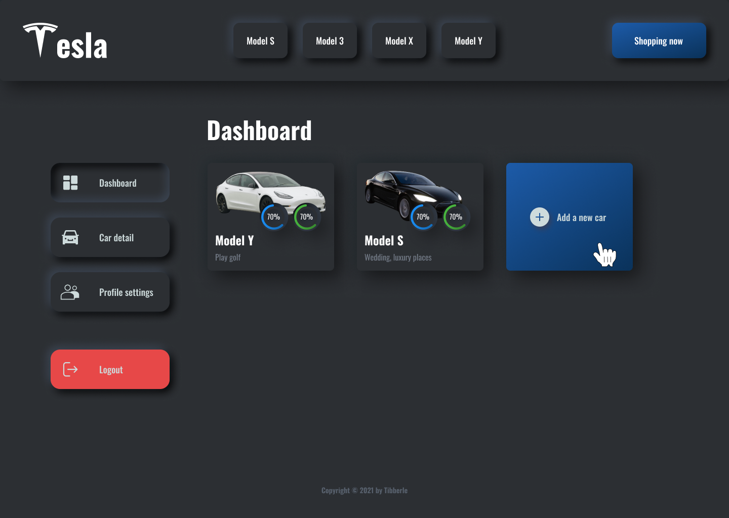 Tesla Redesign project preview 4